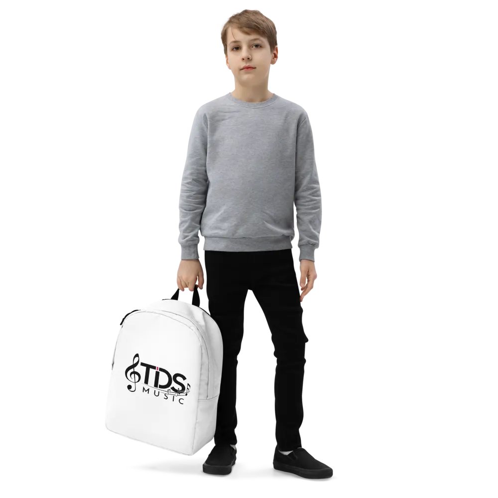 TDS Music Minimalist Backpack - All-Over Print, White, Water-Resistant, Fits 15" Laptop product image (8)