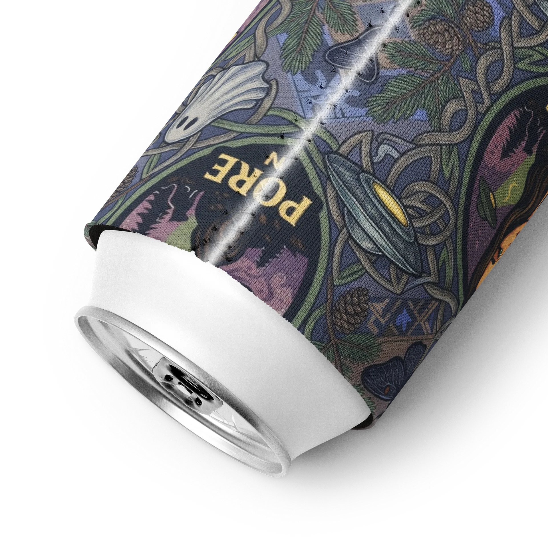 PORCH LORE DEVAN PERIWINKLE MOTH COOZIE CAN COOLER product image (9)