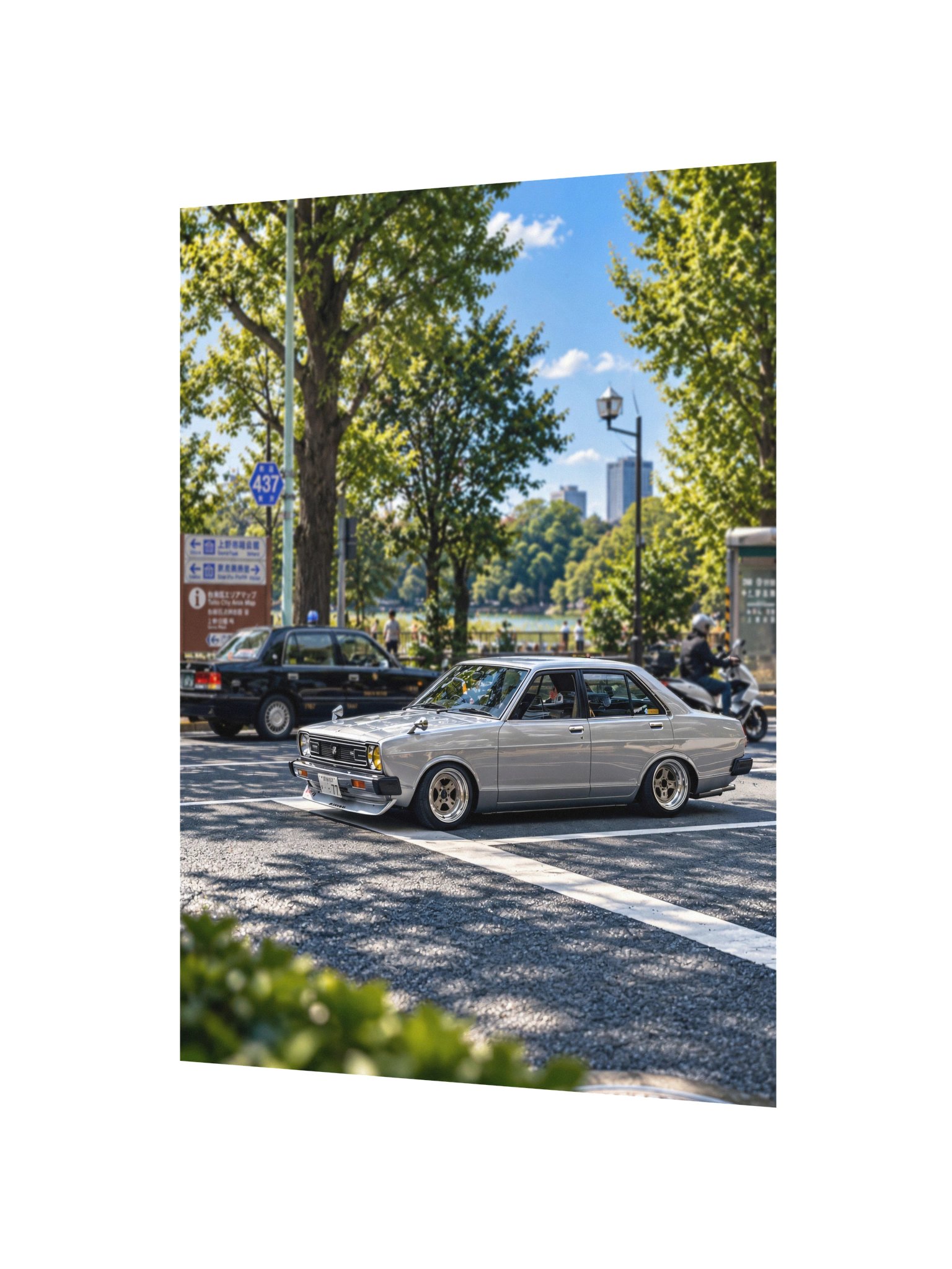 Datsun Sunny B310 at Ueno Park, Tokyo | Photo Print product image (2)