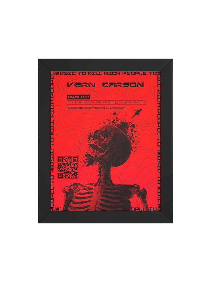 Music To Kill Rich People To - Framed Poster product image (1)