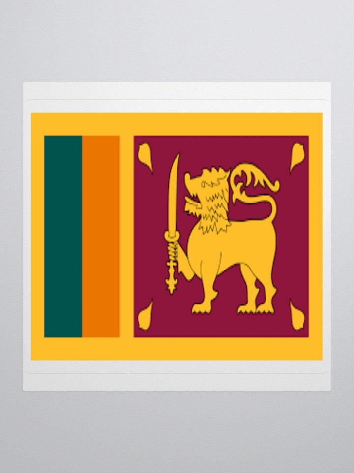 Exclusive Sri Lanka Flag Kiss-Cut Stickers - High-Quality Vinyl, Multiple Sizes product image (3)