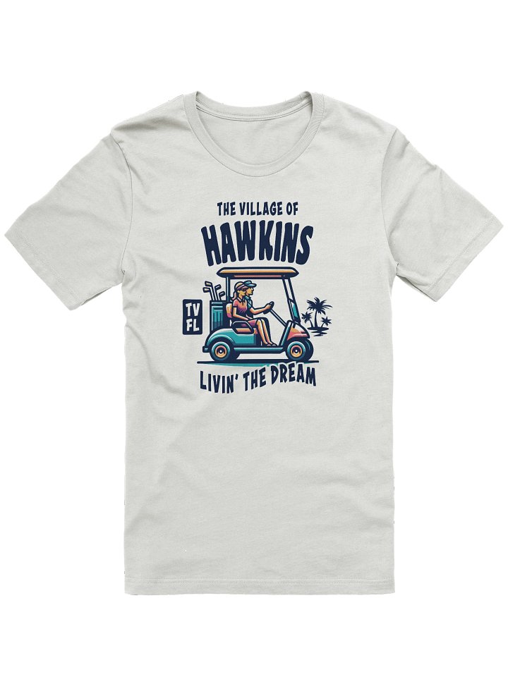 The Village of Hawkins TV FL Golf Cart Design T-Shirt product image (2)