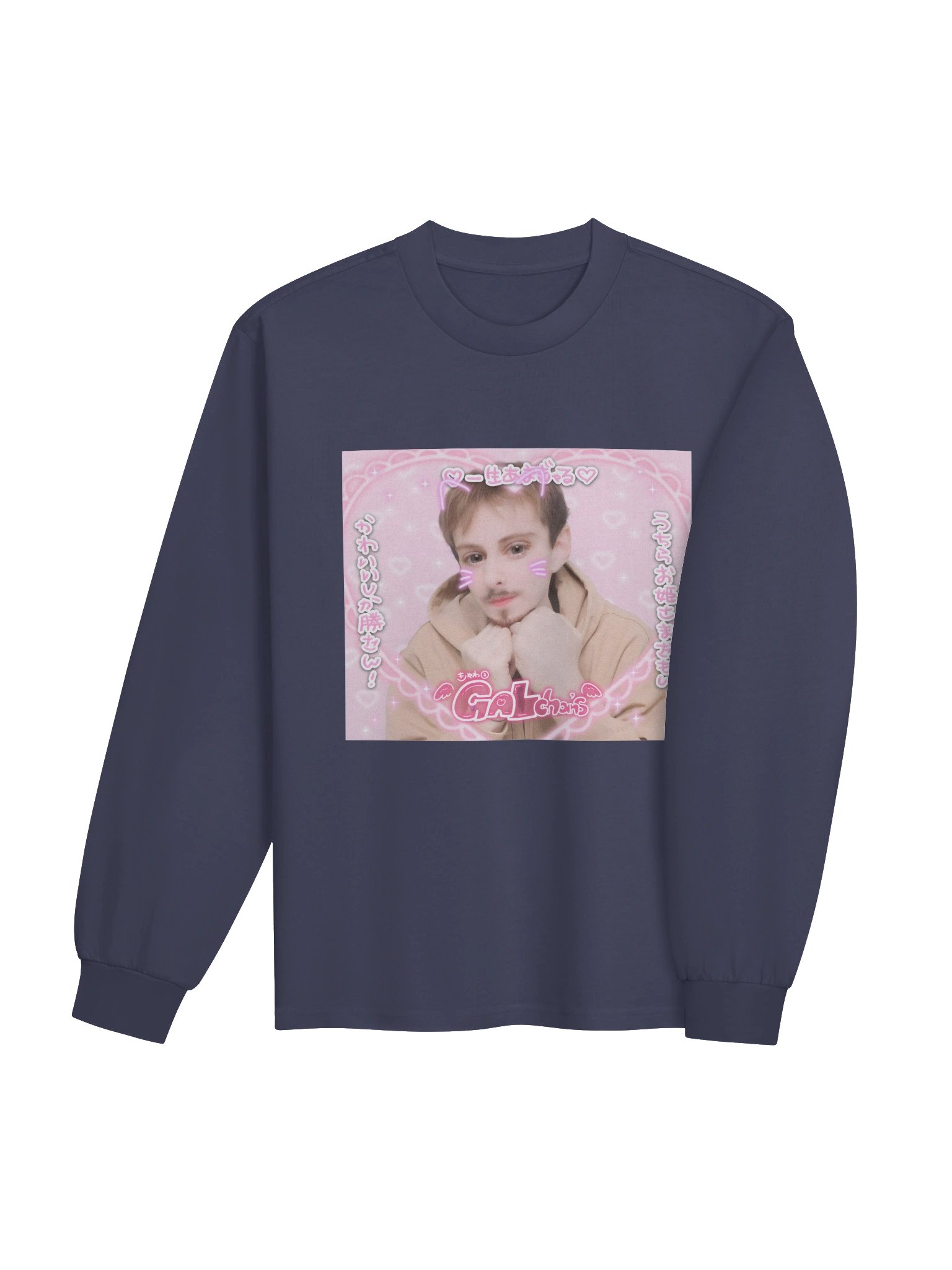 Kawaii Ben - Navy Long sleeve product image (4)