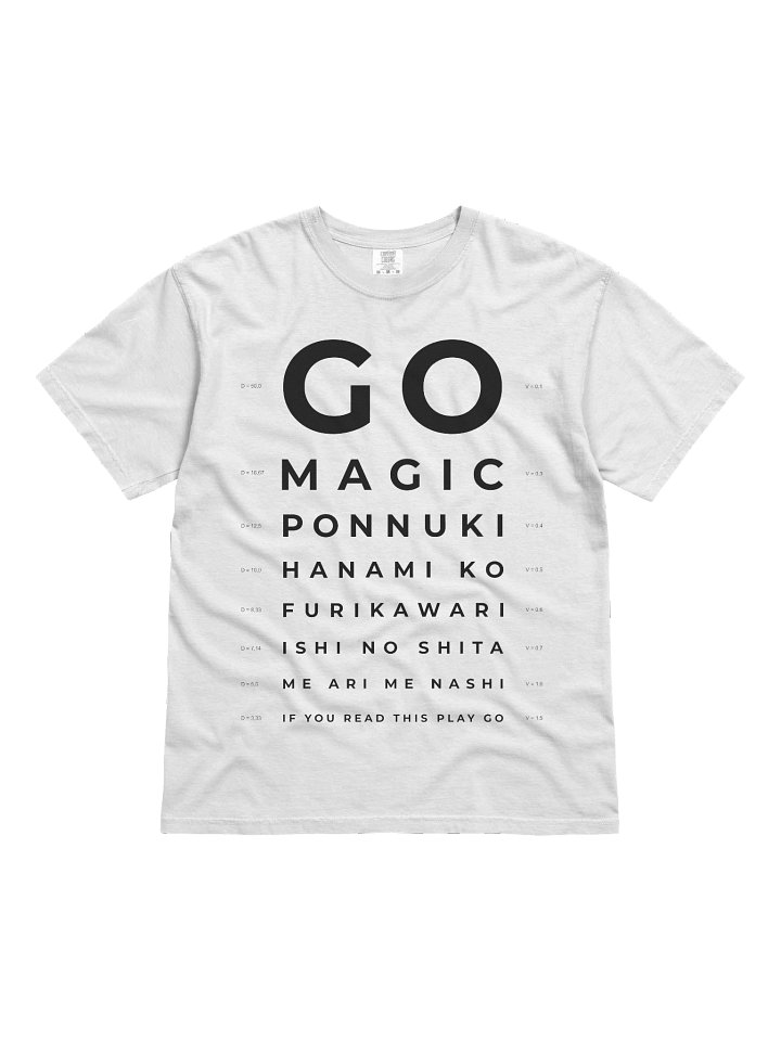 T-Shirt: Eye Chart (Play Go) product image (1)