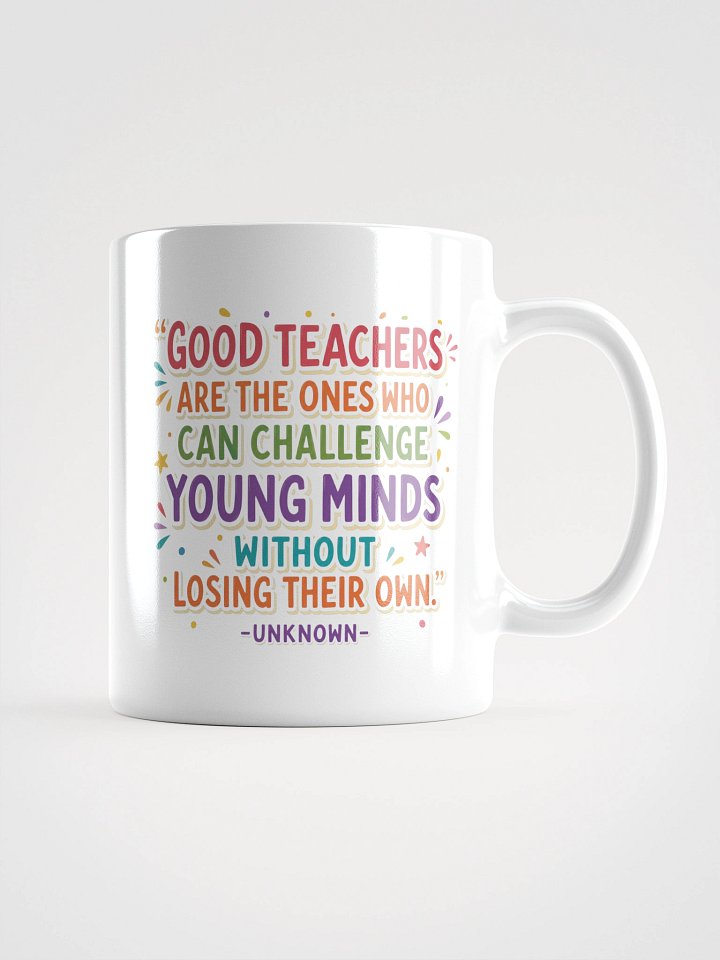 Colorful "Good Teachers" White Glossy Mug product image (1)