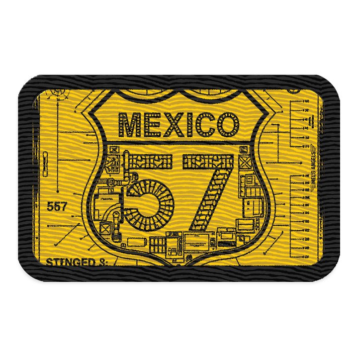 Mexico 57 Road Badge Patch | Mel’s Angels Cross-Border Crew Emblem product image (1)