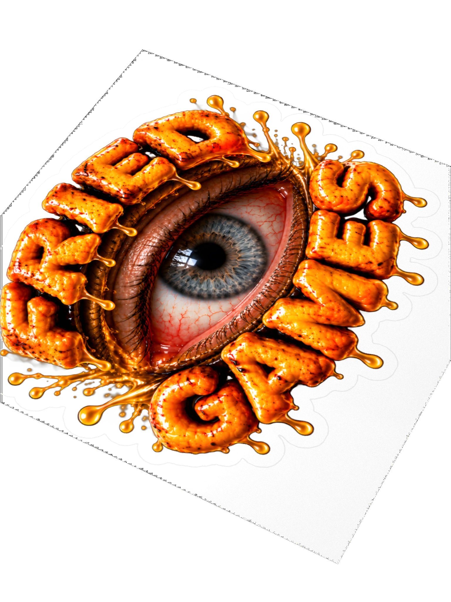 Fried Games - Grey eye Sticker product image (7)