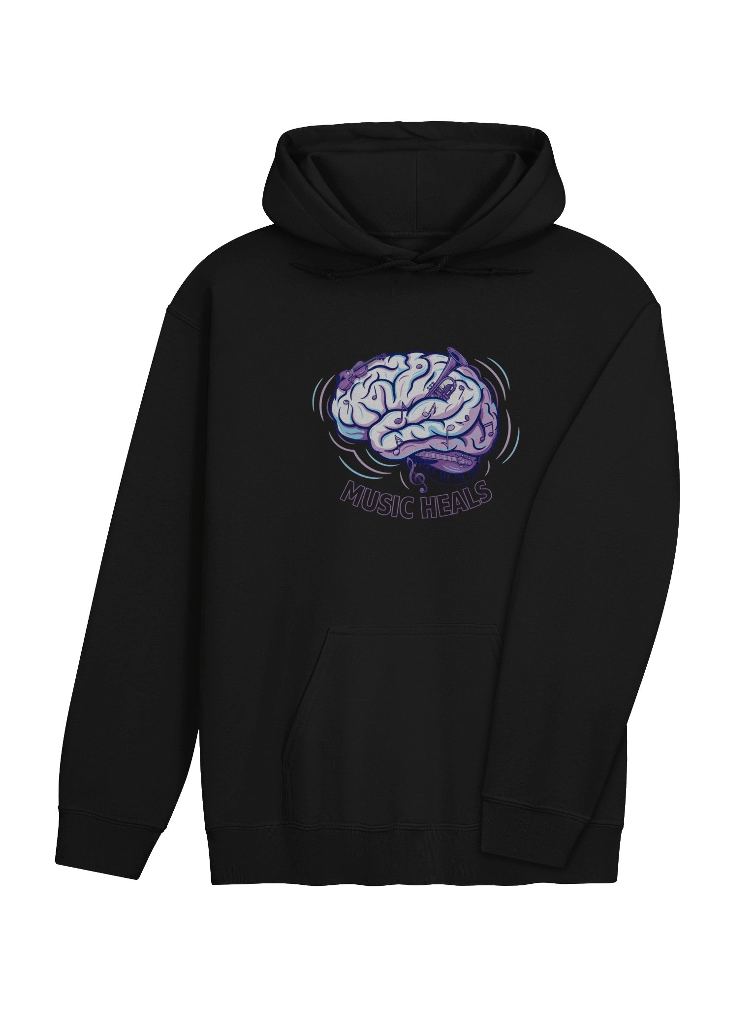 Music Heals Brain Art Hoodie product image (36)