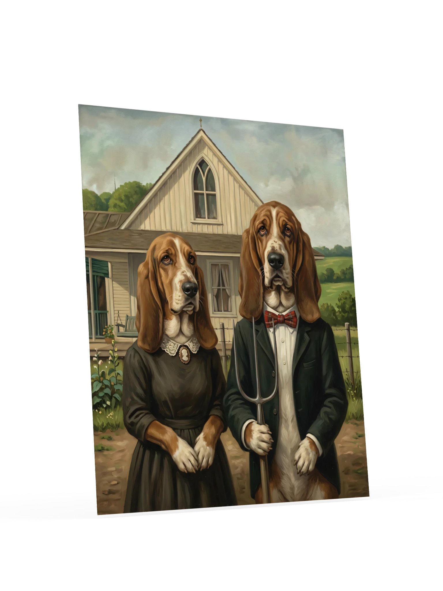 American Gothic Bassets Poster product image (18)