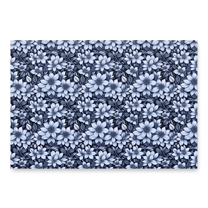 Indigo Flowers Paper Sheet product image (1)