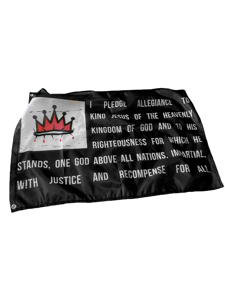 King Jesus Pledge Flag – Christian Allegiance to the Kingdom of God product image (1)