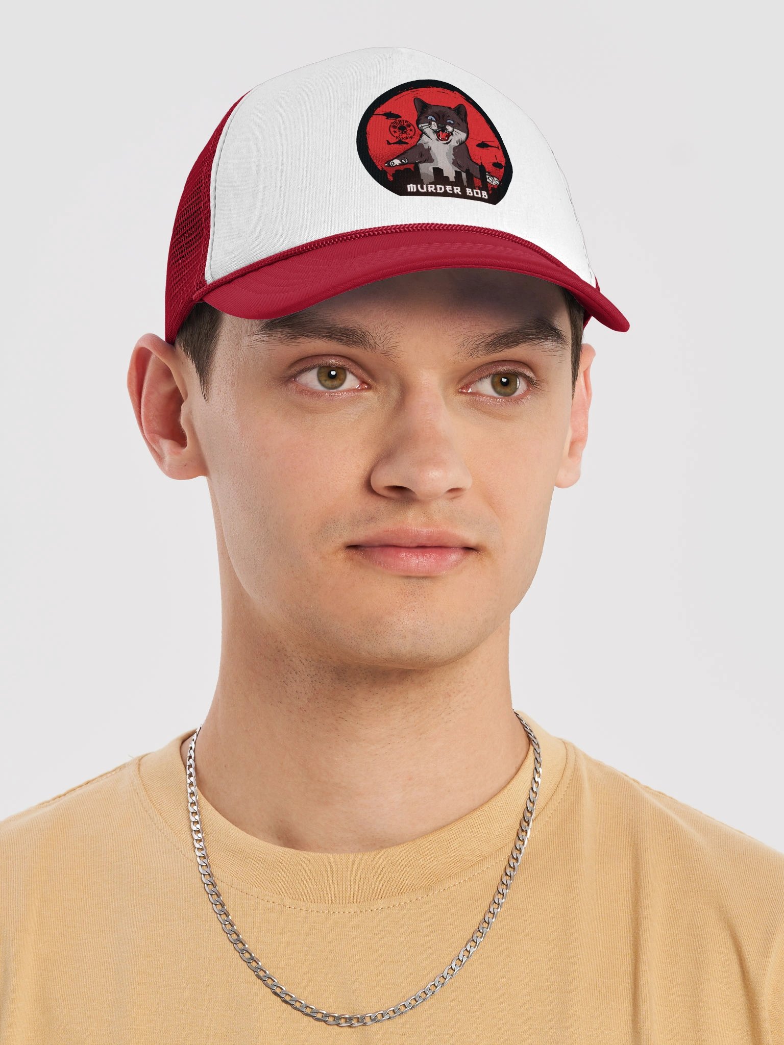 Murder Bob as CatZilla Foam Trucker Hat product image (5)