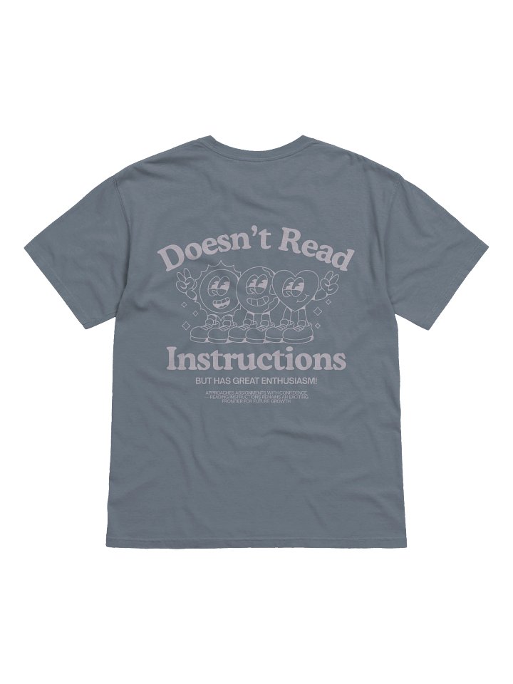"Doesn't Read Instructions" Cotton T-Shirt product image (14)