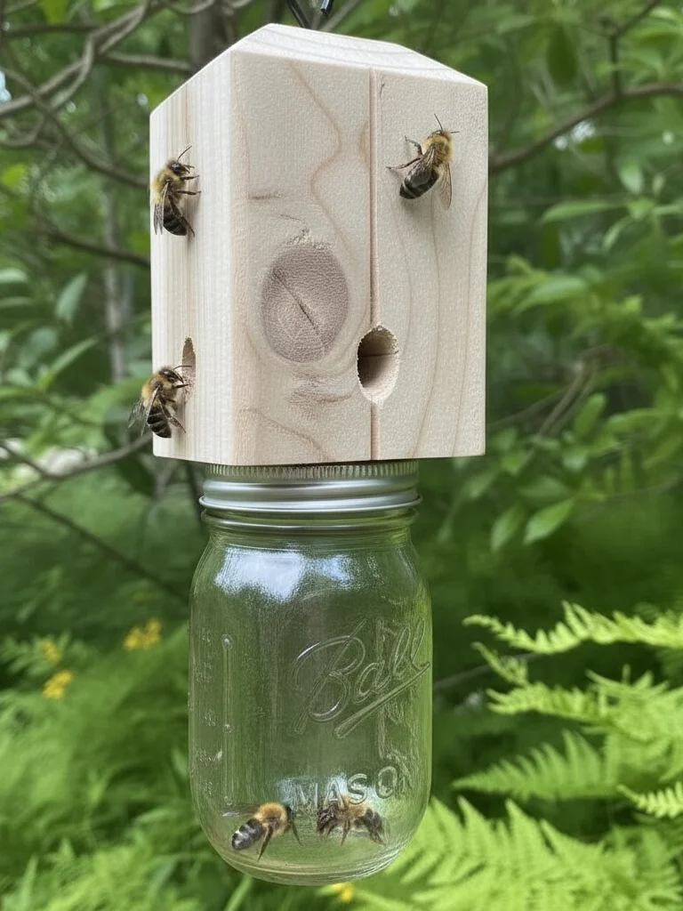 Handmade Carpenter Bee Trap – Eco-Friendly & Chemical-Free product image (1)