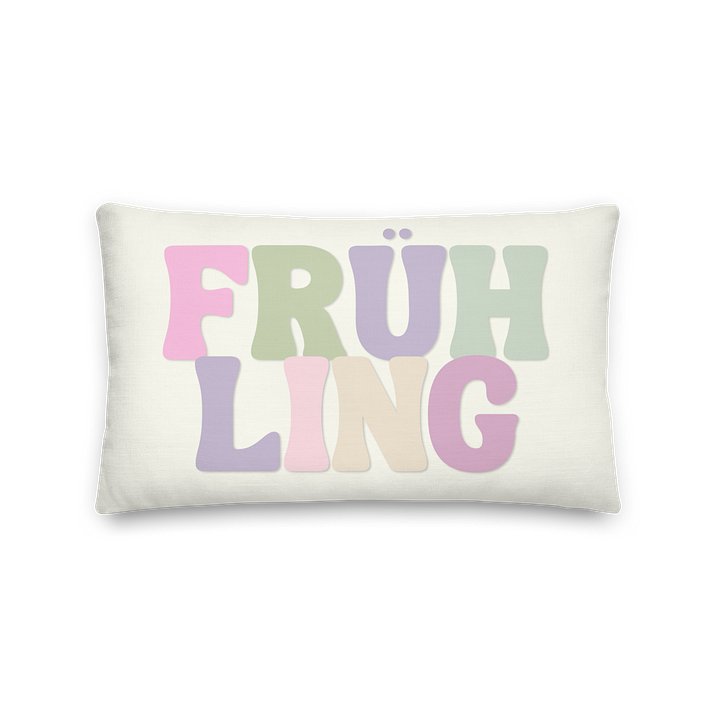 SPRING FRÜHLING QUOTE THROW PILLOW PASTEL product image (2)