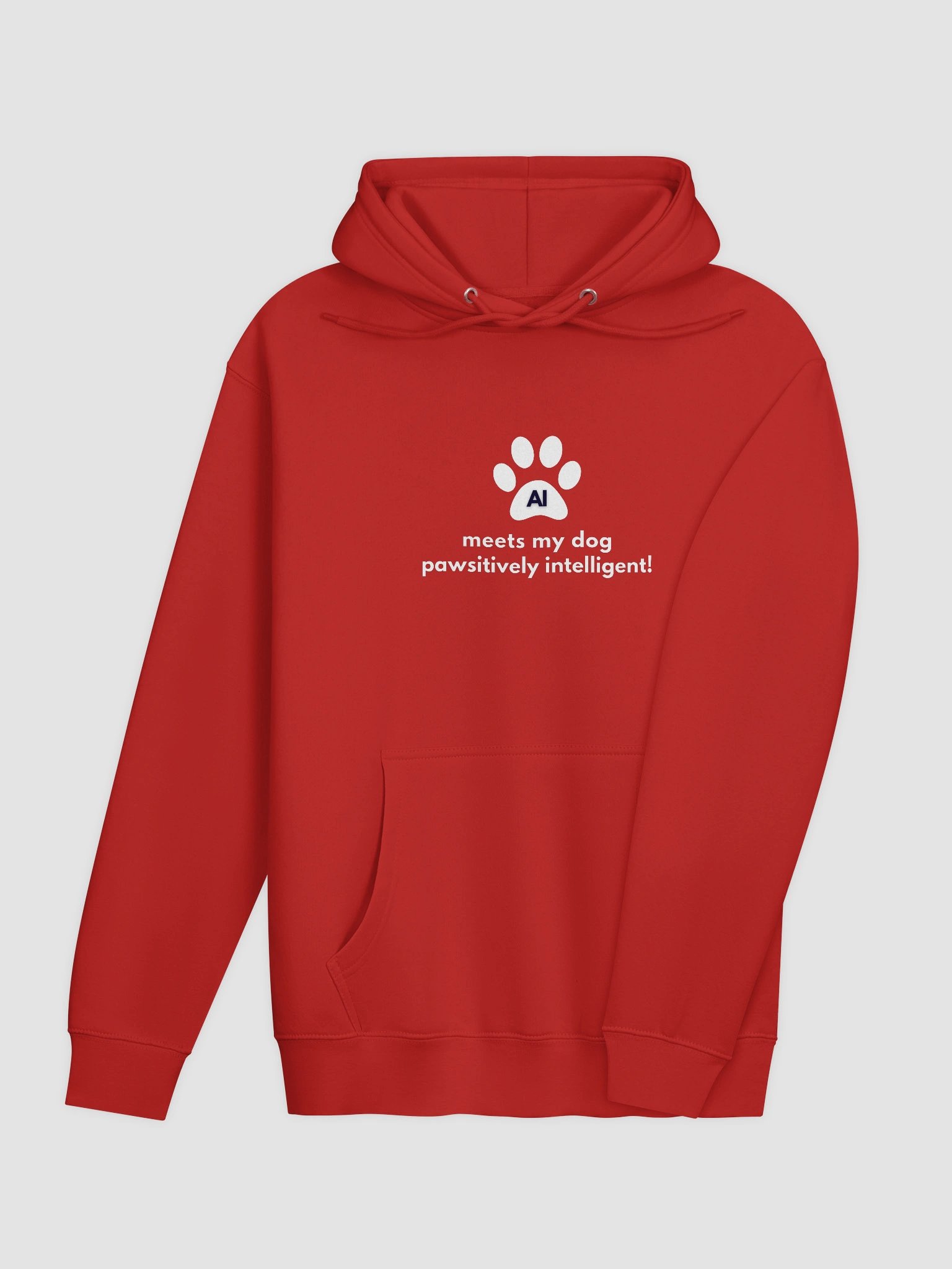 AI meets my dog pawsitively intelligent! Unisex Premium Hoodie product image (14)