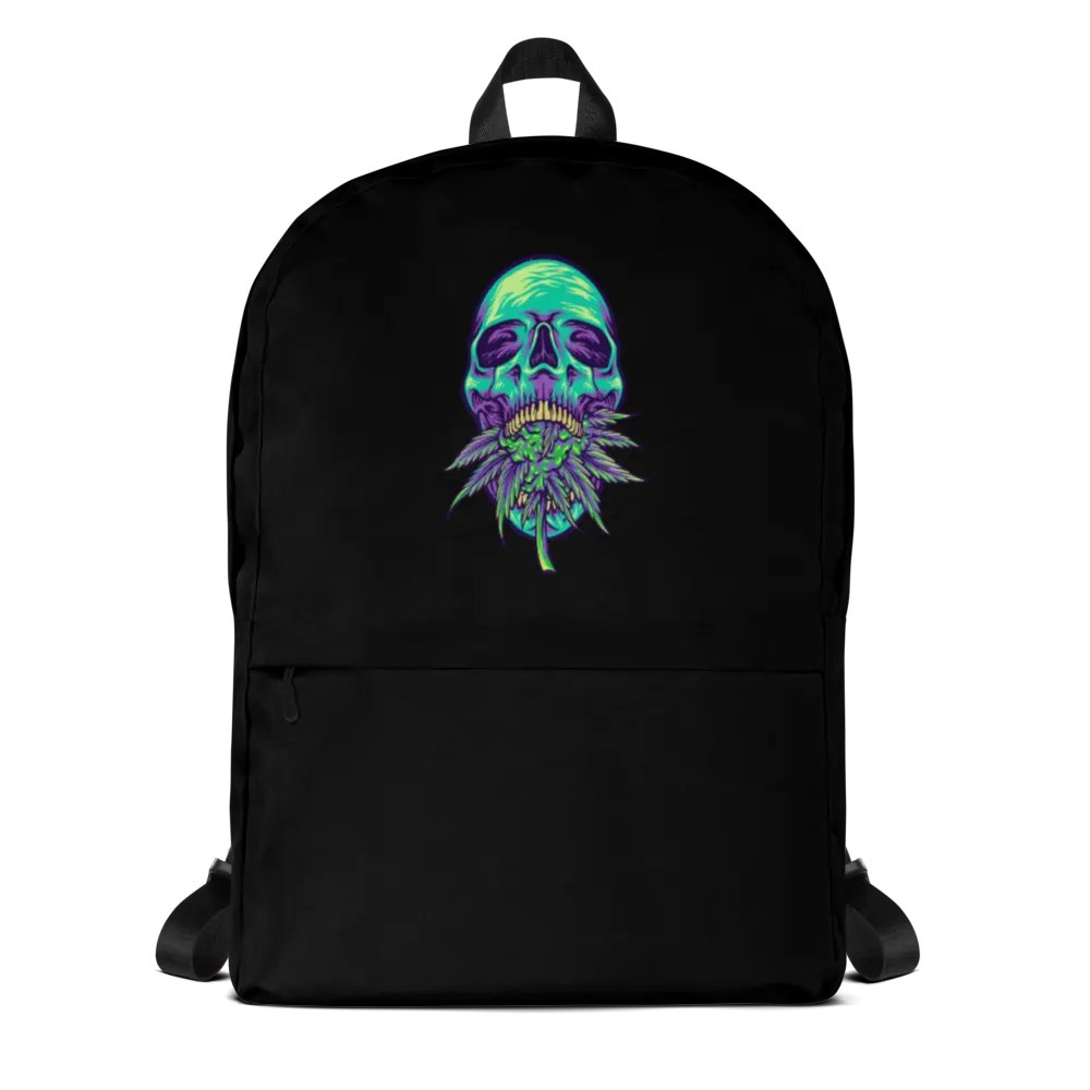 Ethereal Leaf Skull All-Over Backpack product image (1)
