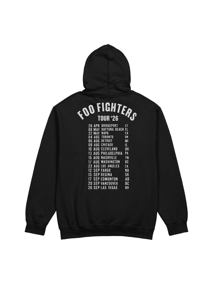 Foo Fighters Your Favorite Toy 2026 North American Tour Merch Hoodie product image (2)