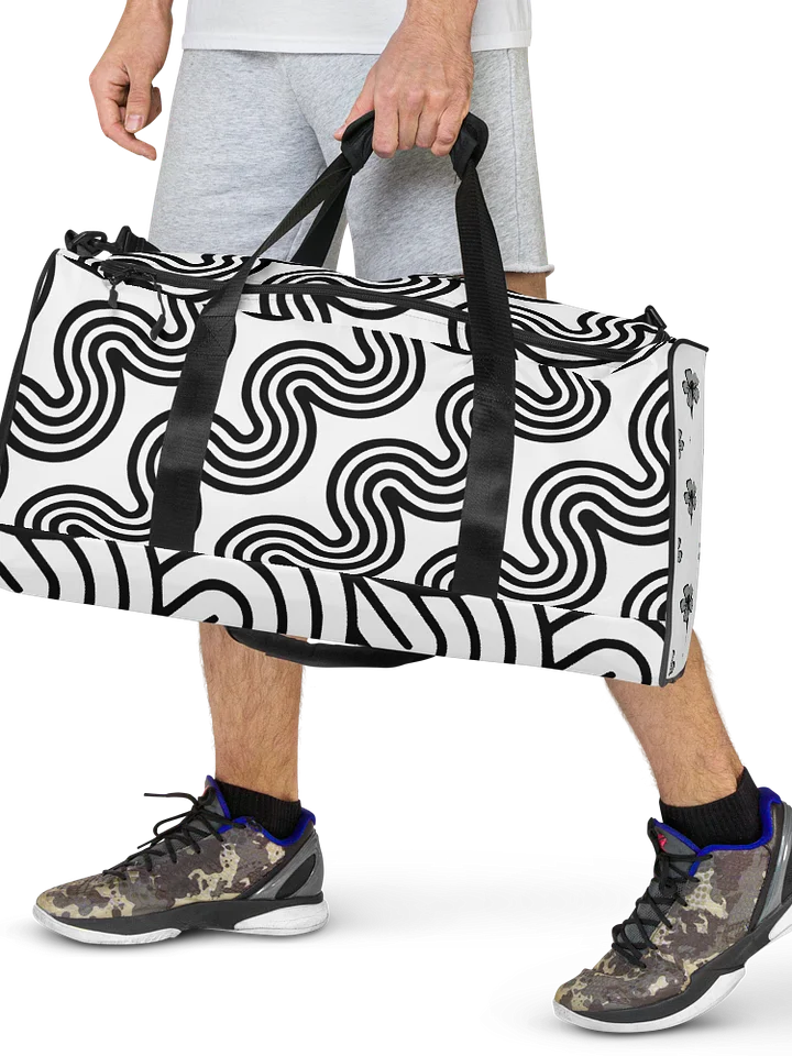 Monochrome Waves Duffel Bag product image (2)