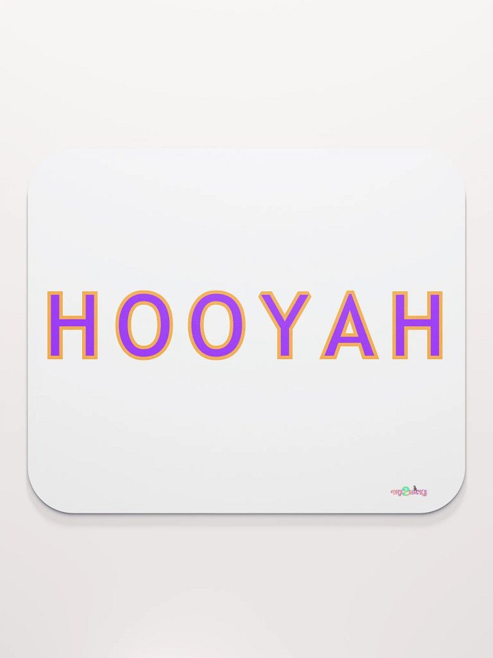 Hooyah Classic Mouse Pad (White) product image (1)
