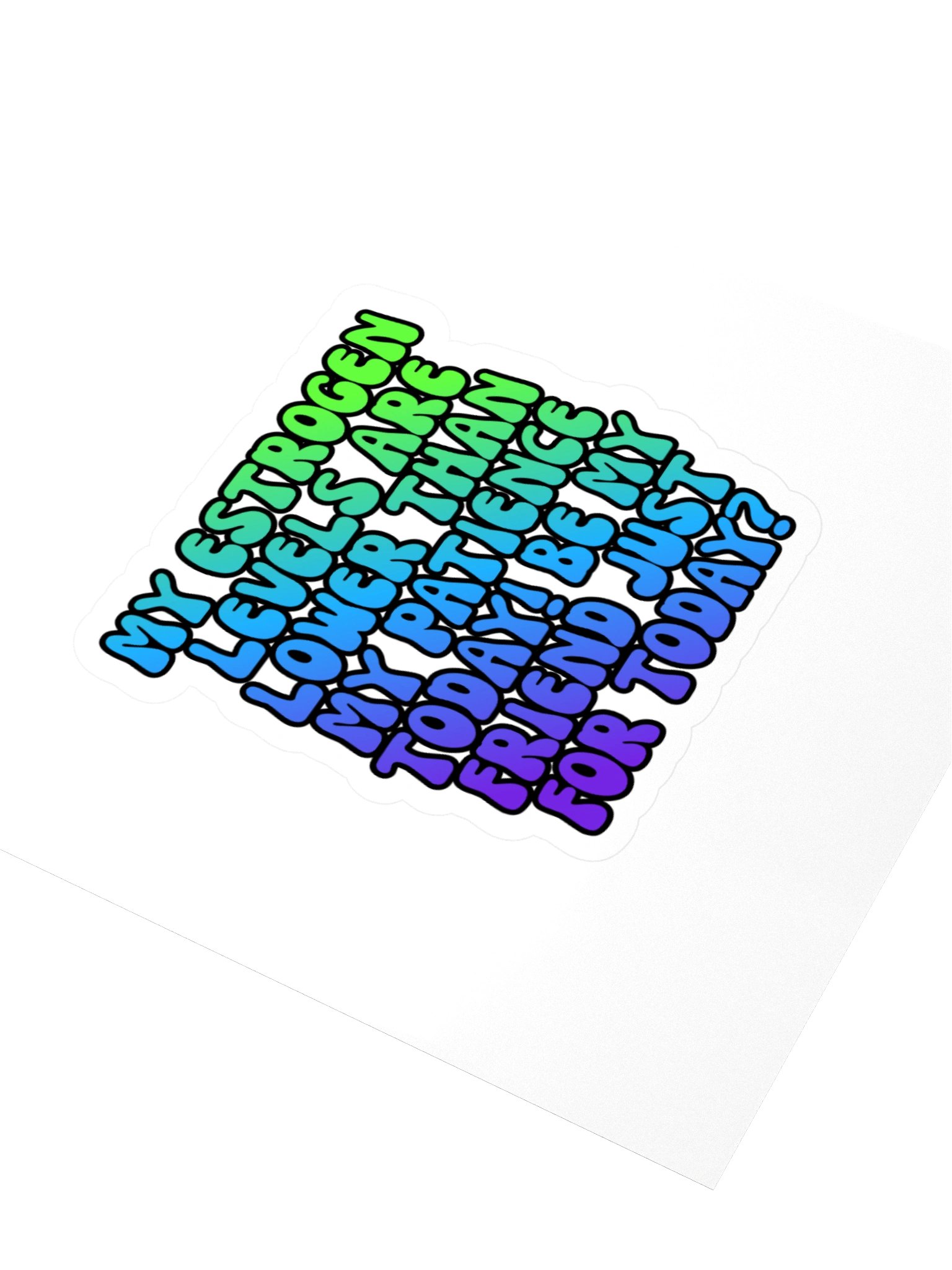 Menopause Chaos Kiss Cut 4"x4" Vinyl Sticker product image (3)