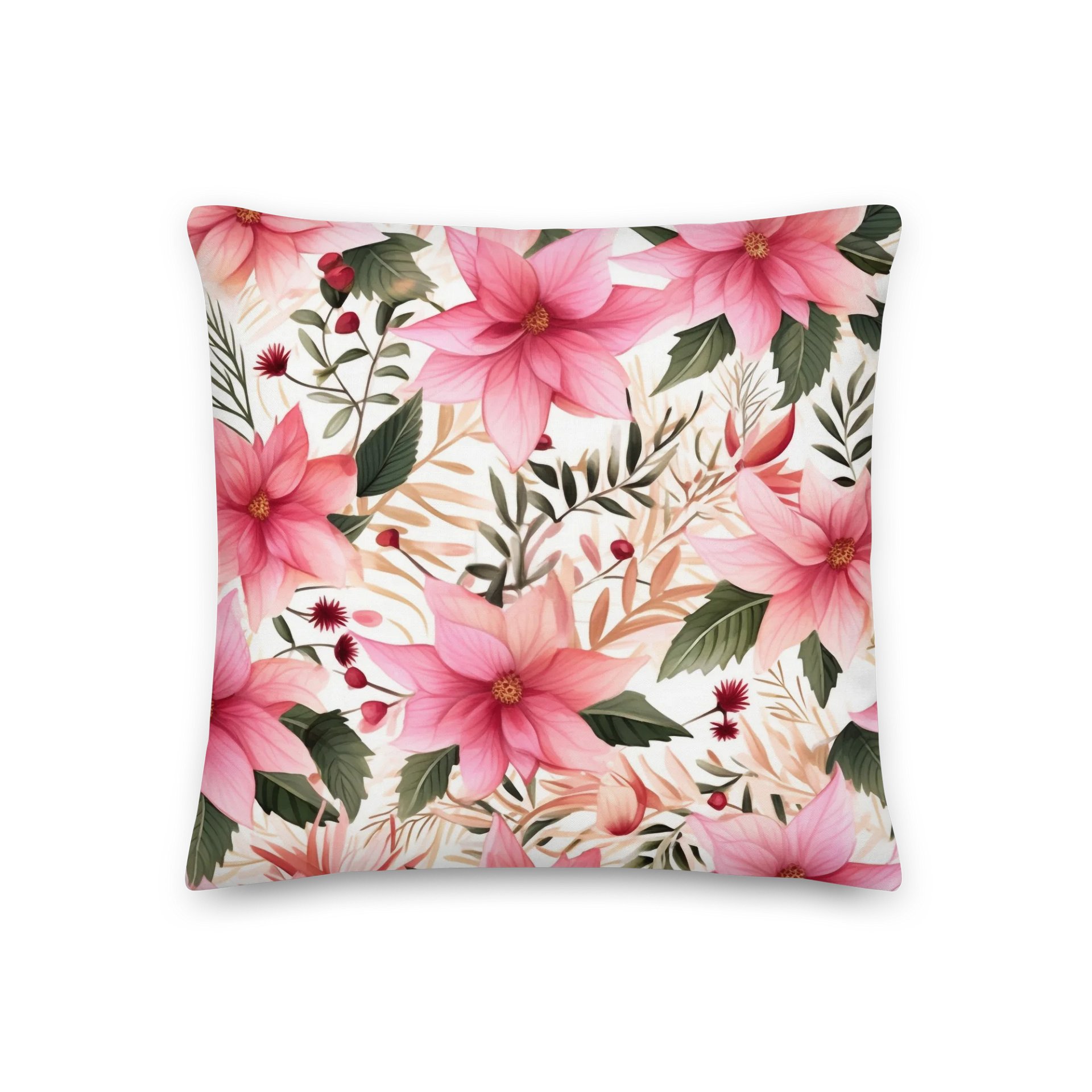 Pink Poinsettia Cushion product image (3)
