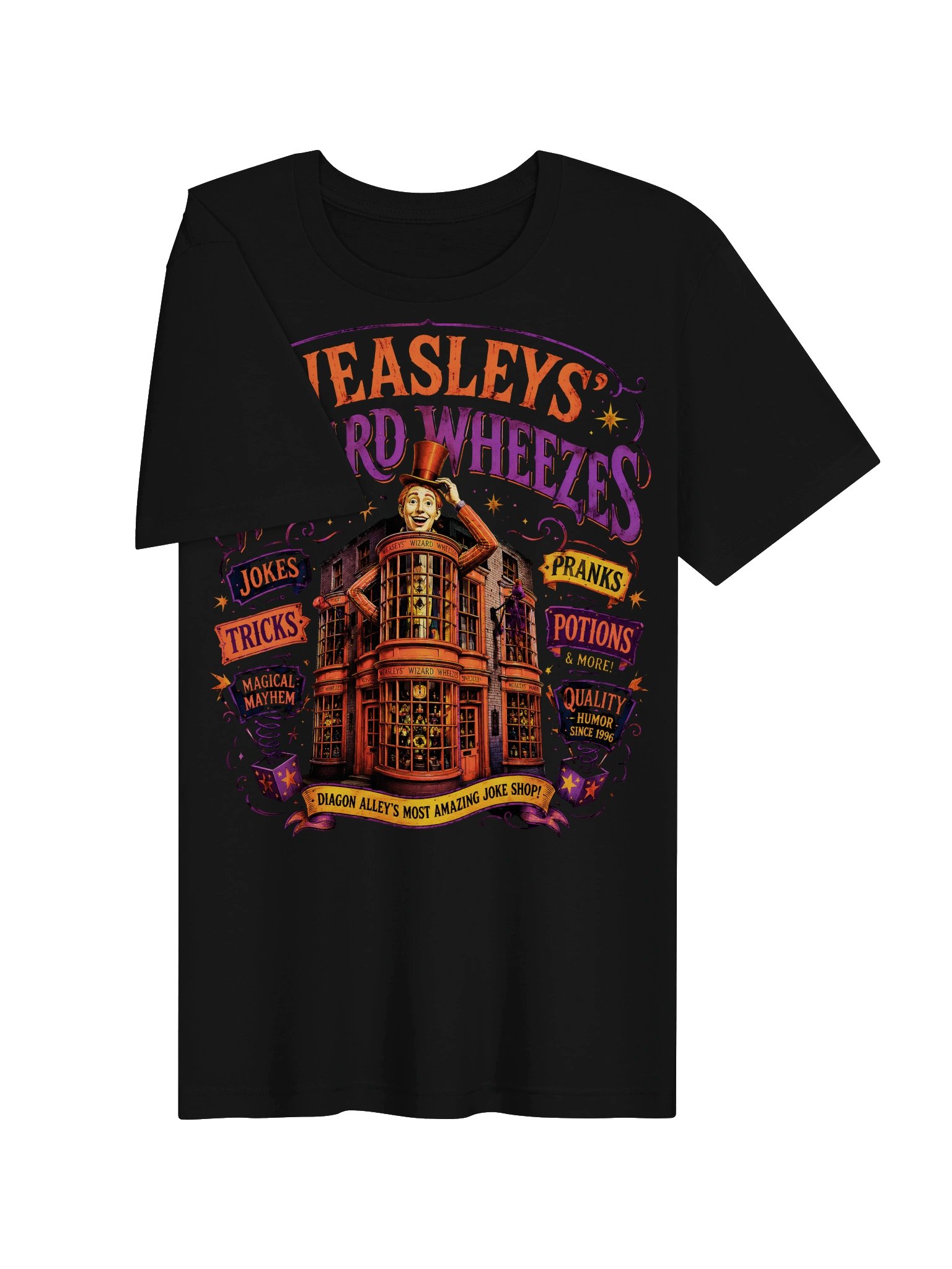 Weasleys’ Wizard Wheezes – Diagon Alley Magical Joke Shop T-Shirt product image (12)