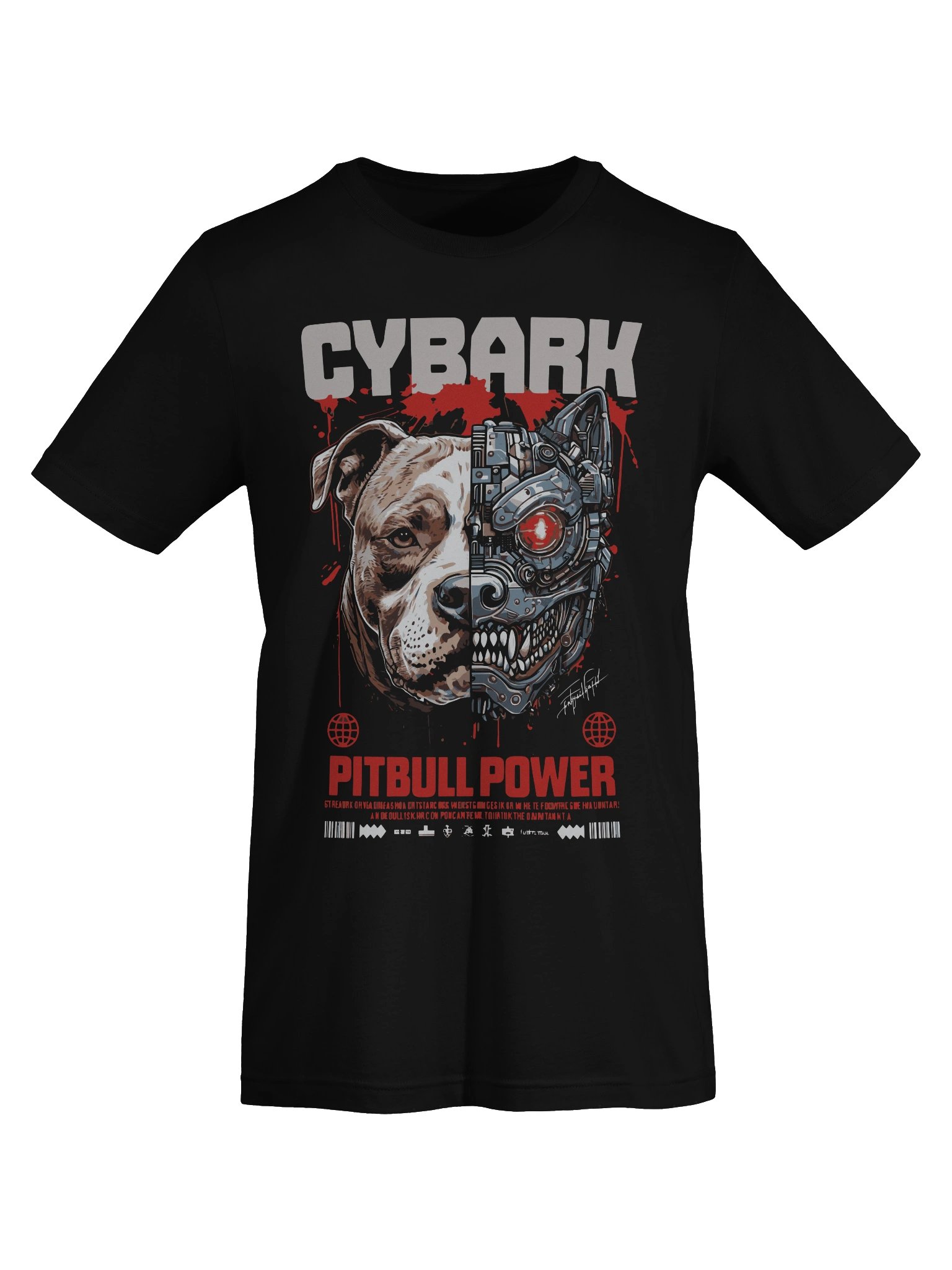 Cybark Pitbull Power T-Shirt - Unisex T-Shirt – Premium Printed T-Shirt for Everyday Casual & Streetwear product image (7)
