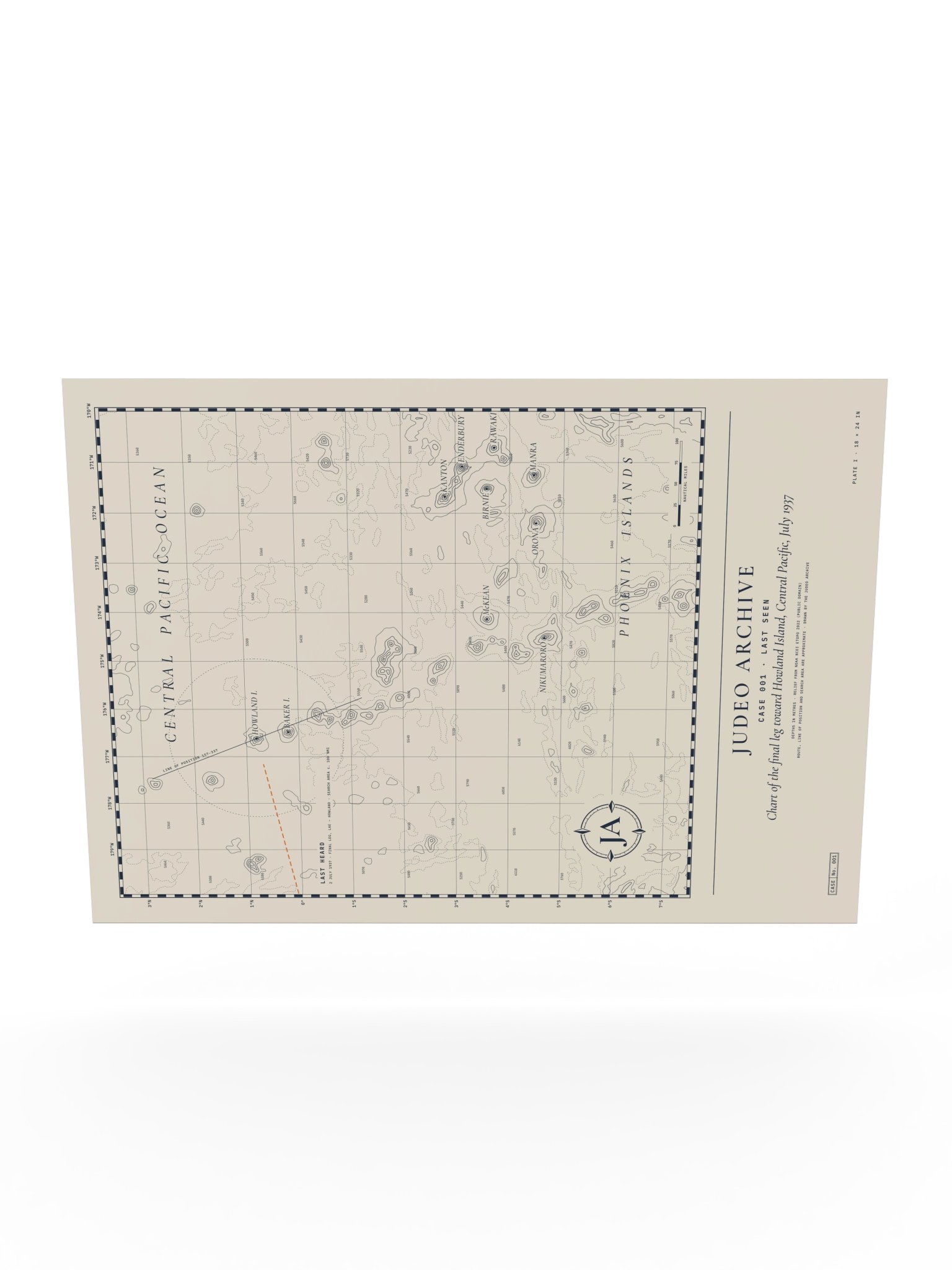 Chart Print, Plate I (Case 001 · 18 × 24 in) product image (10)
