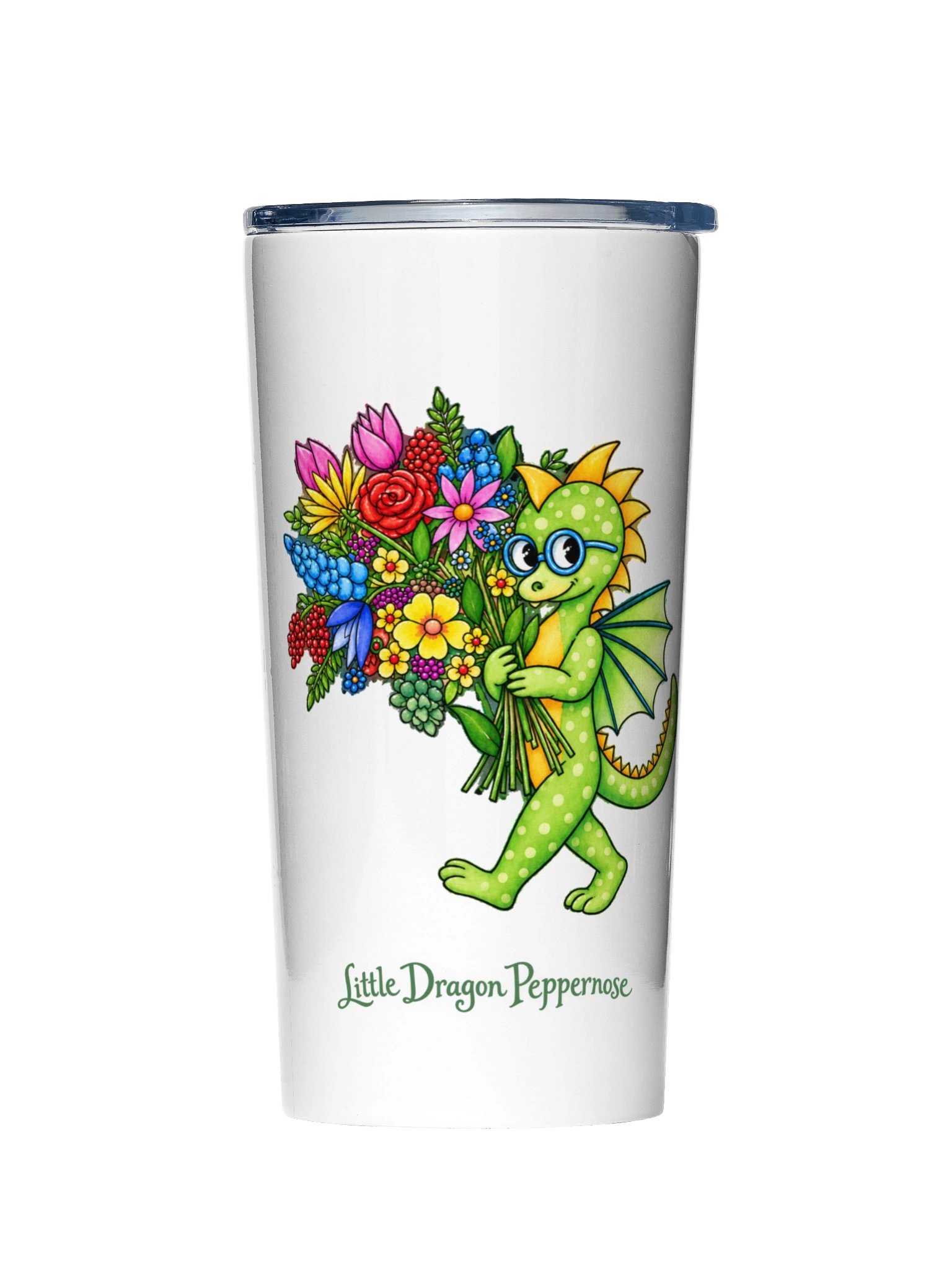 Little Dragon Peppernose in Bloom — 20oz Tumbler product image (2)