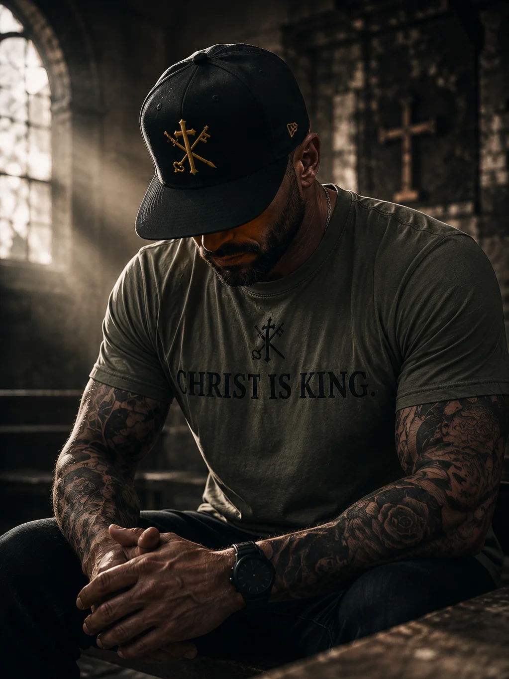 Christ Is King High-Crown Snapback product image (2)