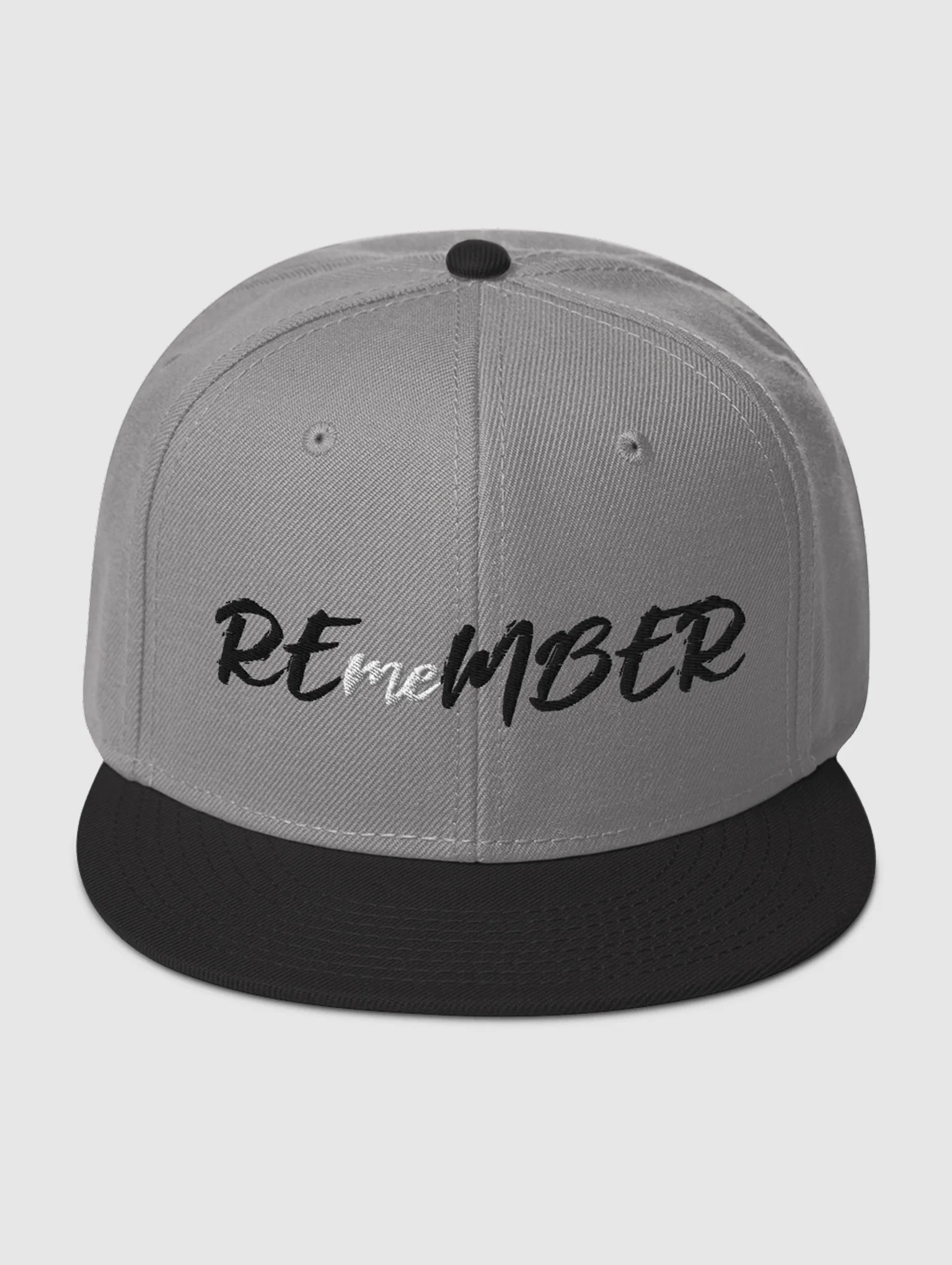 REmeMBER Snapback Hat - Light Grey product image (2)