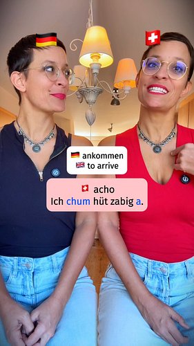 German VS Swiss German - Verbs you need to know 🔥

1. I’ll arrive tonight.
2. I receive a present.
3. I understand well.

#sc...