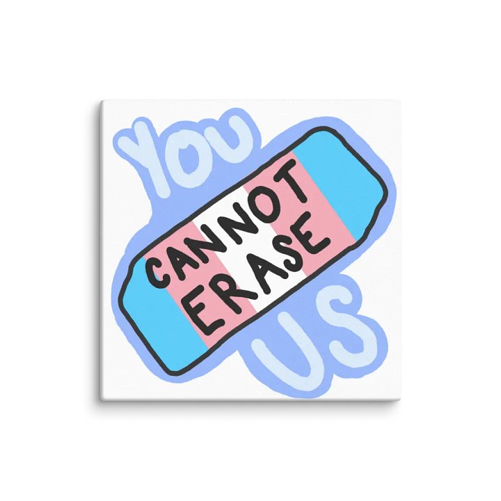 You Cannot Erase Us Pride Canvas product image (2)