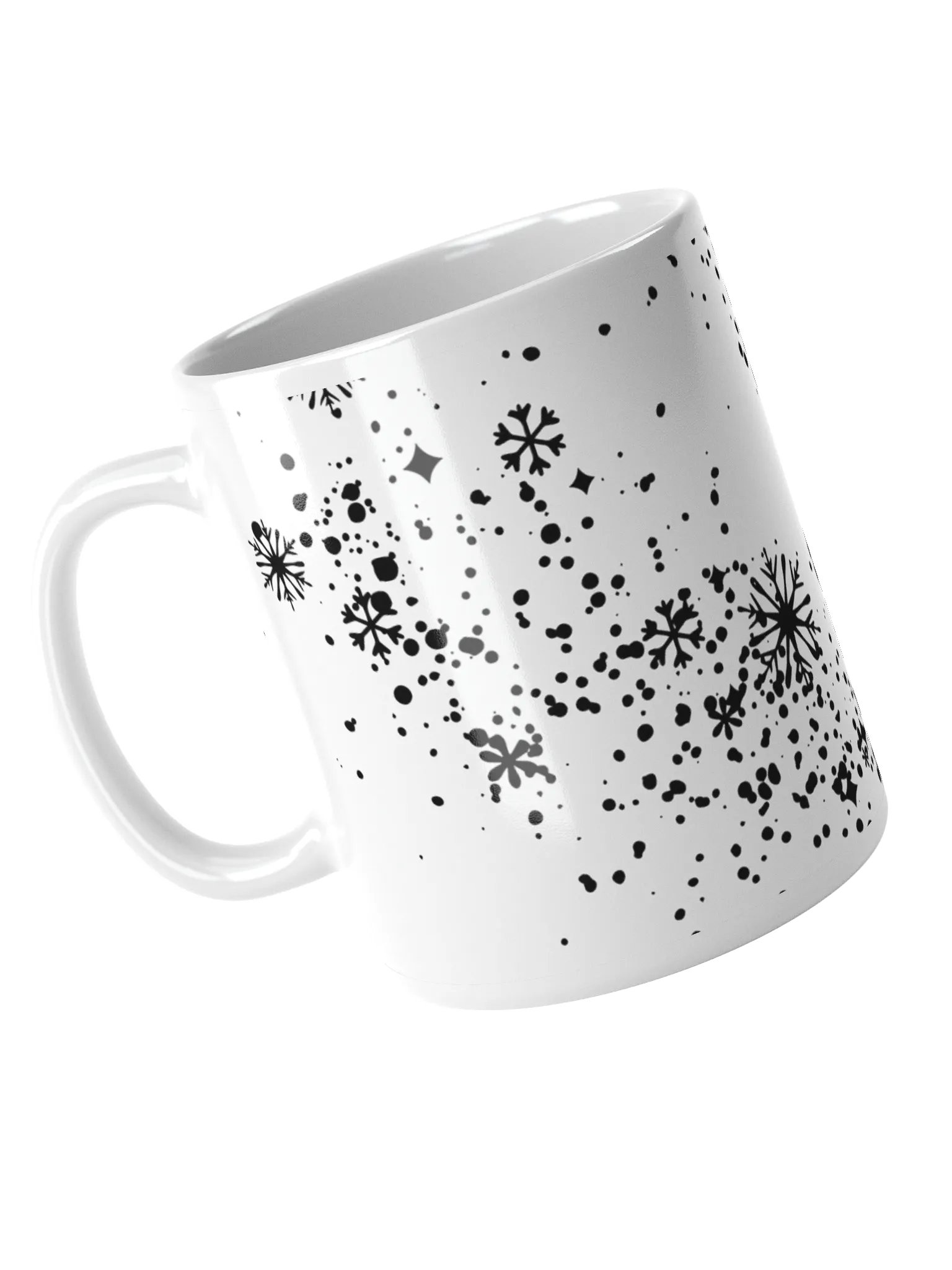 Starry Snowflake White Glossy Mug product image (9)