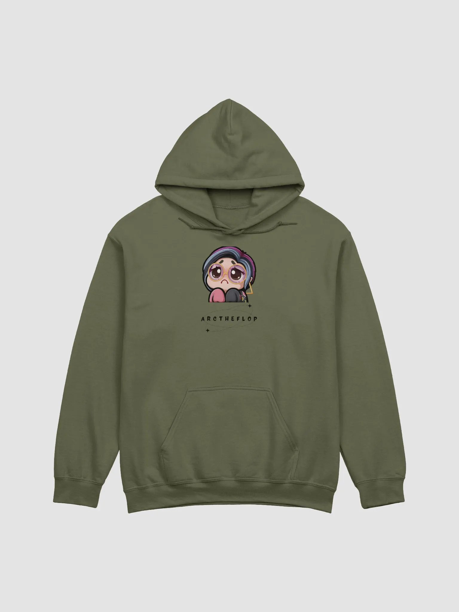 arc yui beg green hoodie product image (1)