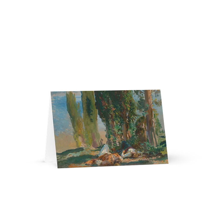 Under the Cypress Trees at Corfu (John Singer Sargent) Greeting Card product image (2)
