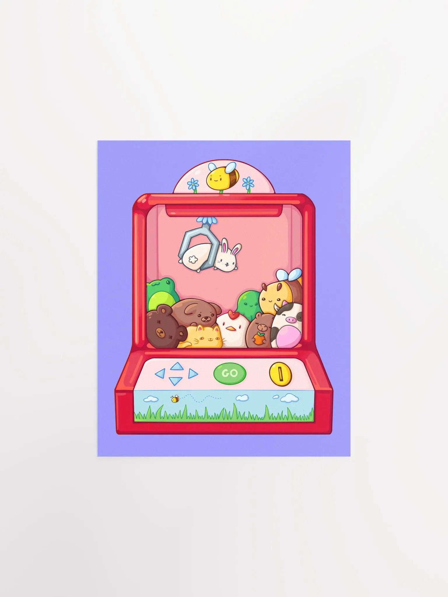 Plushie Claw Machine Poster product image (1)