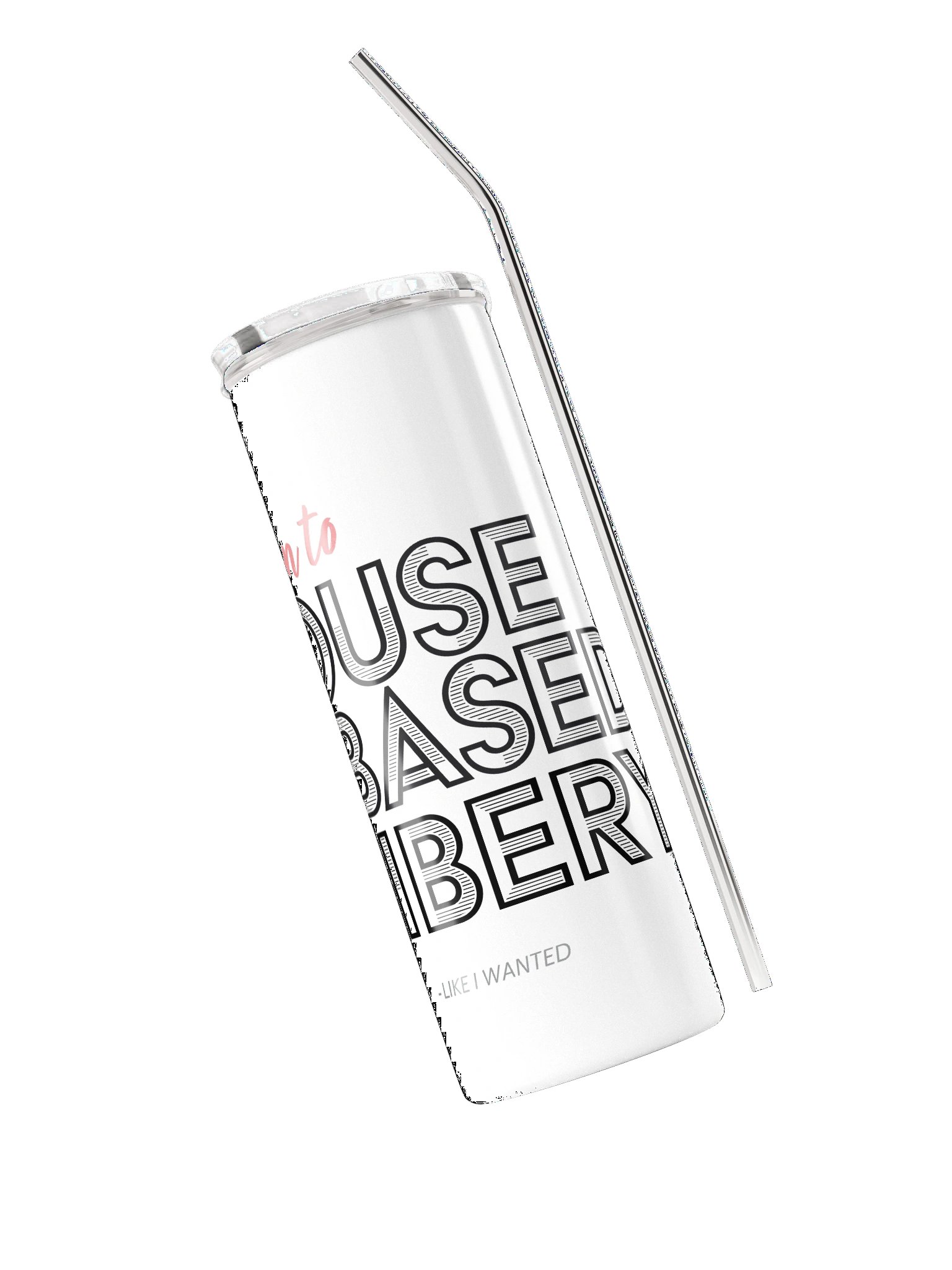 Mouse Based Bribery Stainless Steel Tumbler (White) product image (3)