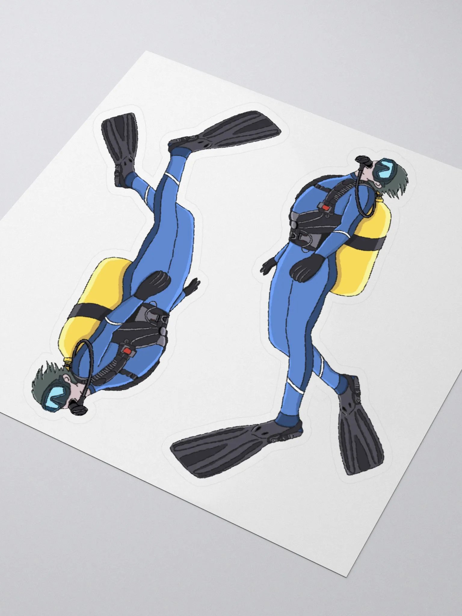 Rebreather Diver Sticker Set product image (4)