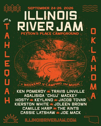 Some design work I did for @illinoisriverjam happening in September!