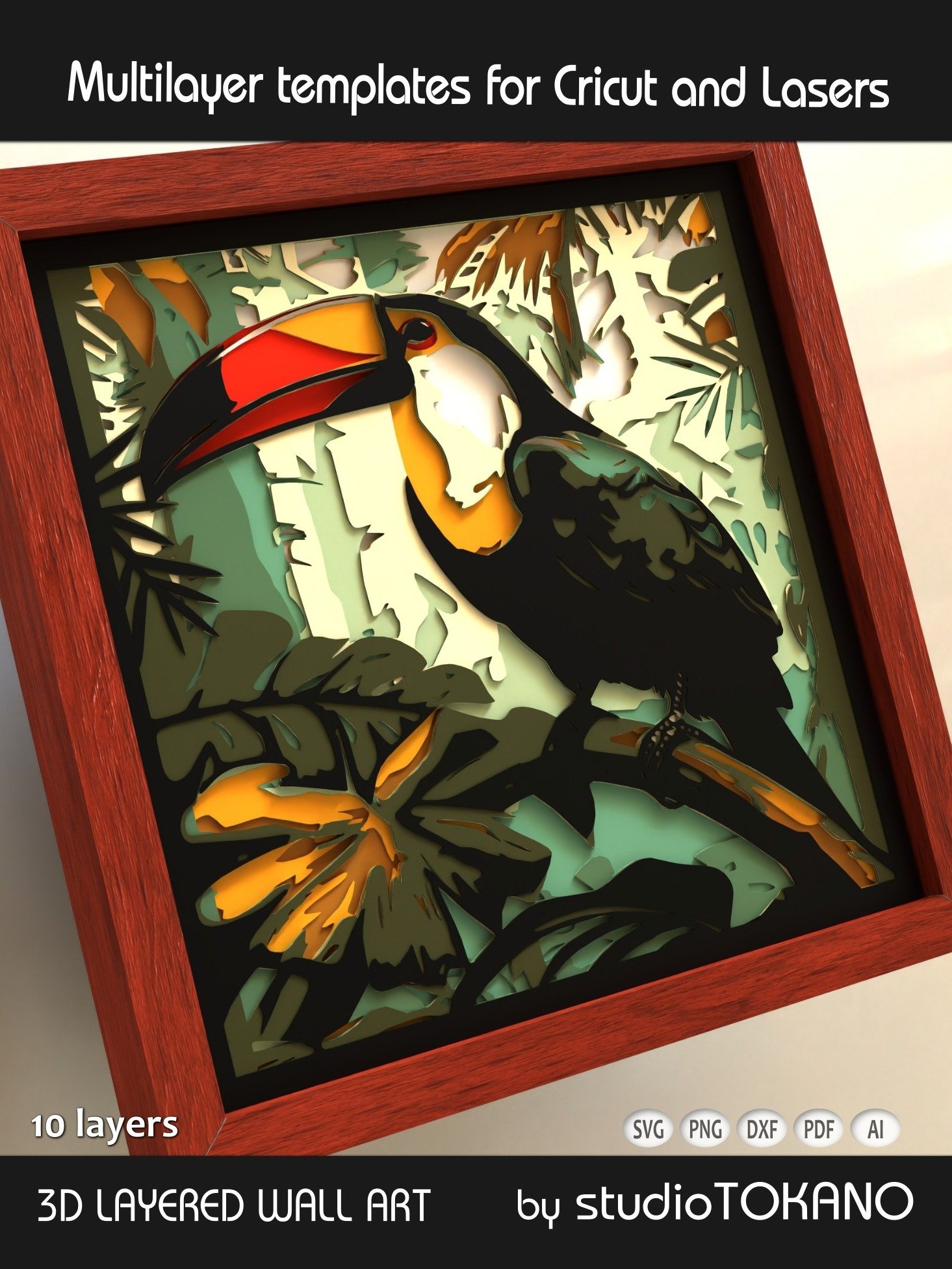Toucan Multi layered Shadowbox product image (3)