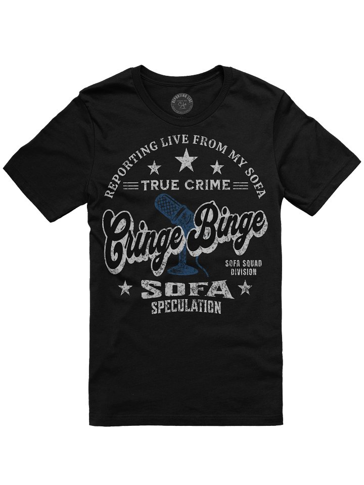 Cringe Binge Varsity Sofa Speculation Tee product image (1)