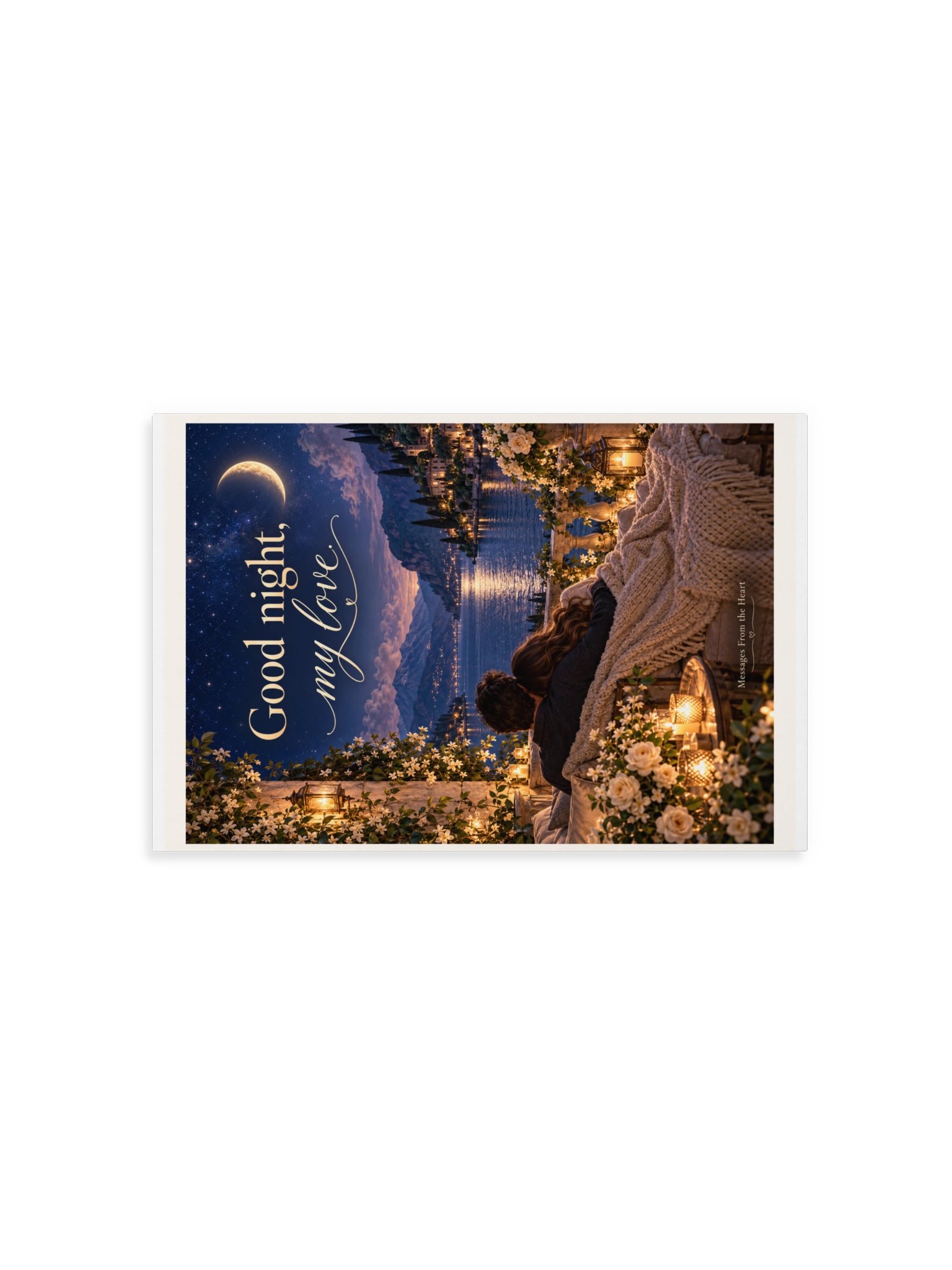 Good Night, My Love — Physical QR Greeting Card product image (5)