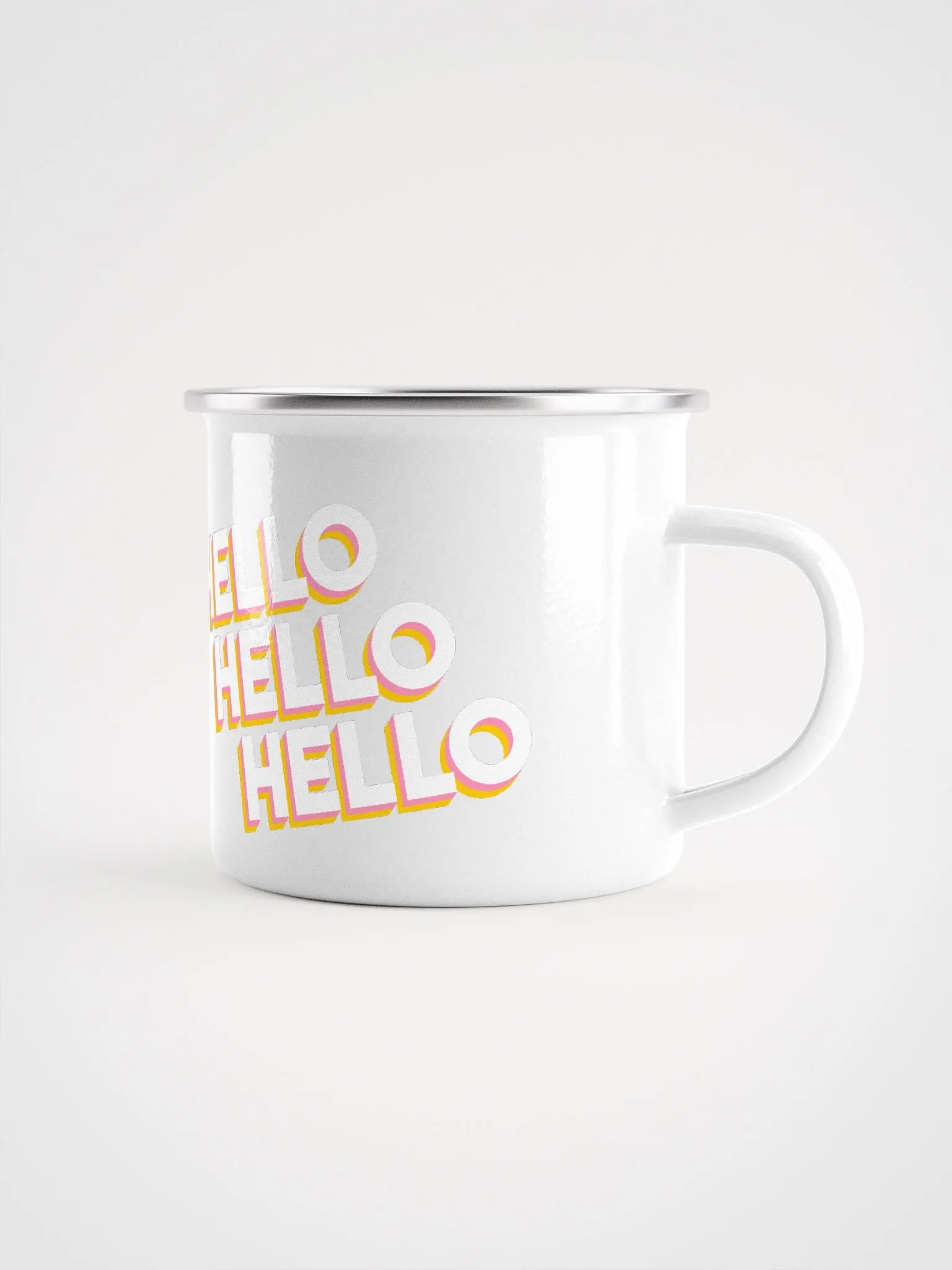 Hello Hello Hello | Enamel Mug product image (1)