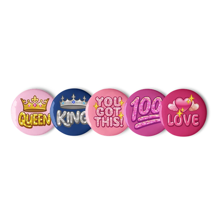 The Queendom Badge Pins (x5) product image (1)