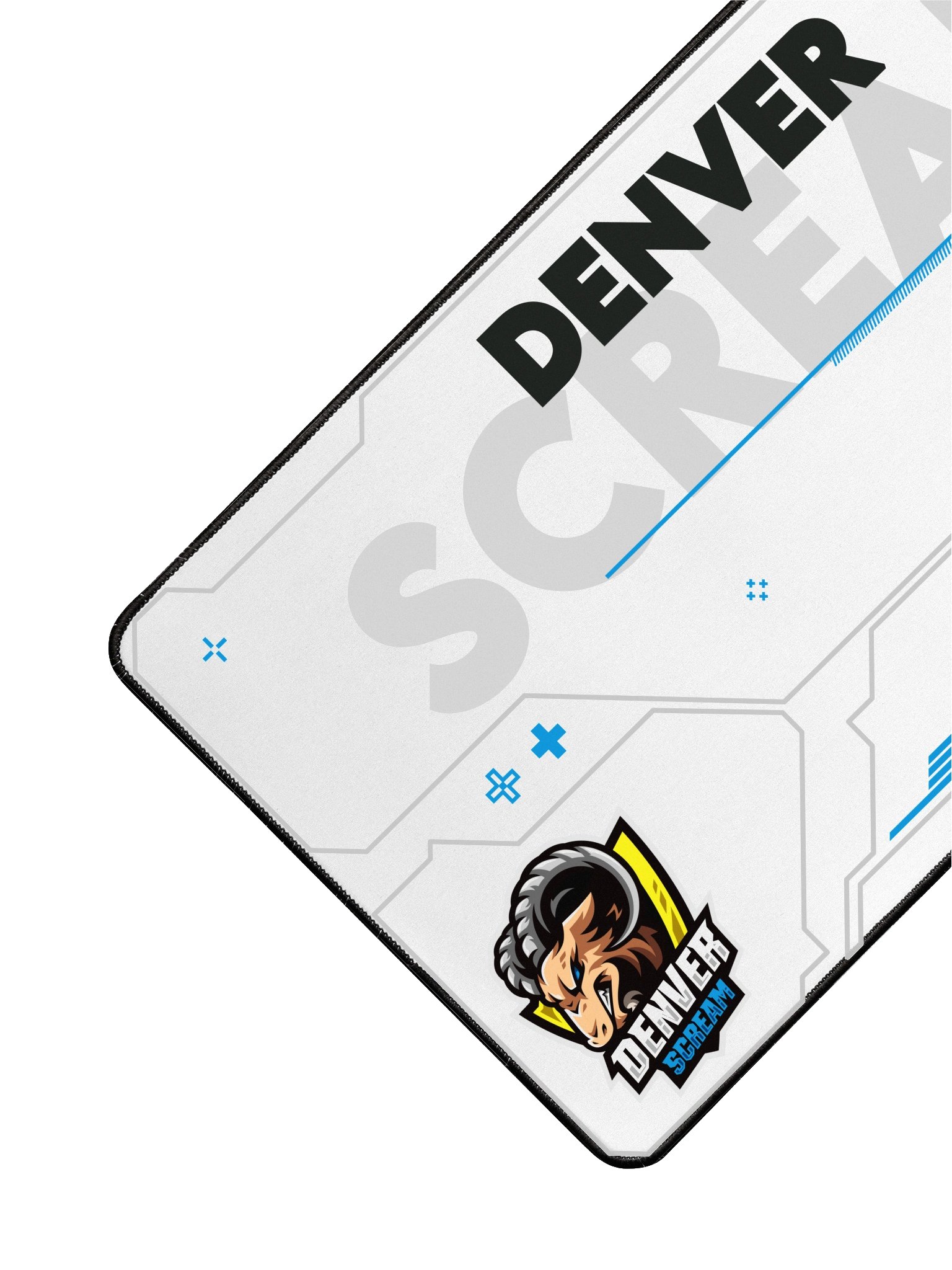Denver Scream White Desk Mat product image (3)