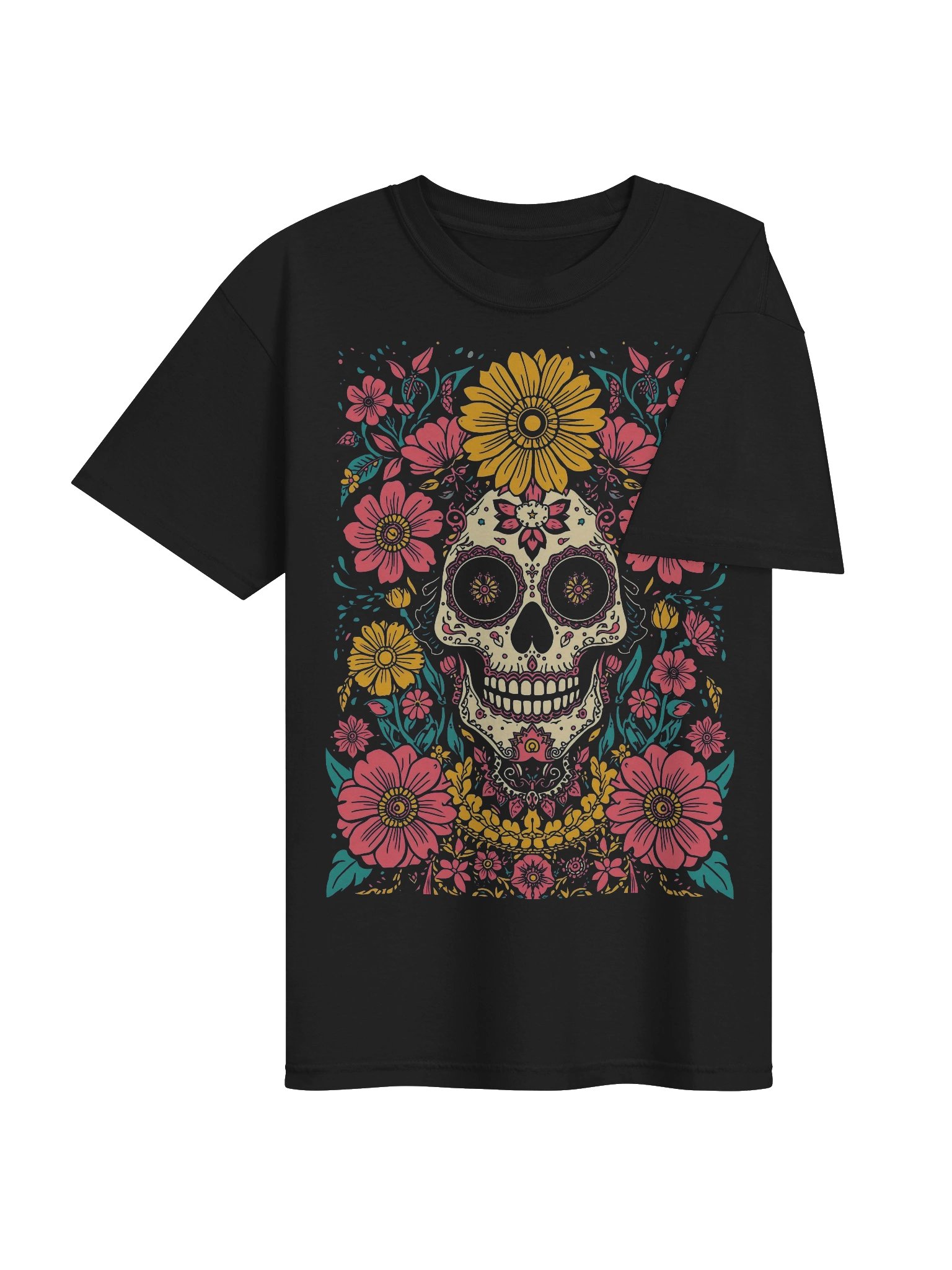 Ornate Sugar Skull Heavyweight Tee product image (7)