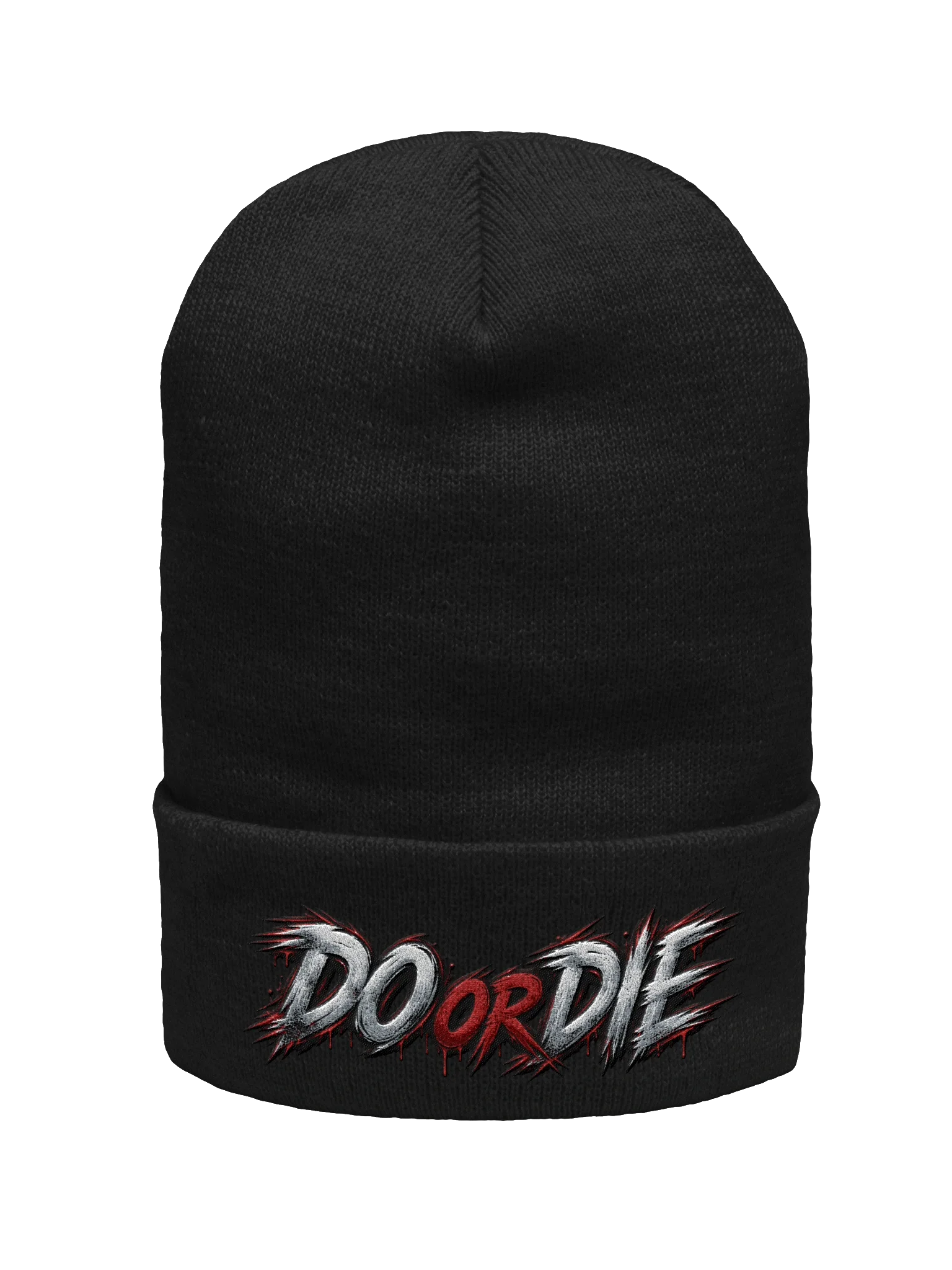 DO OR DIE Graffiti Cuffed Beanie - Red
