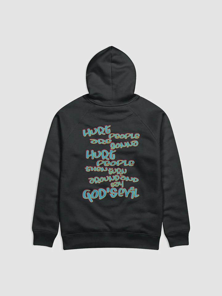 Hurt People - Blue Graffiti - Stanley/Stella Eco Hoodie (BACK) product image (1)